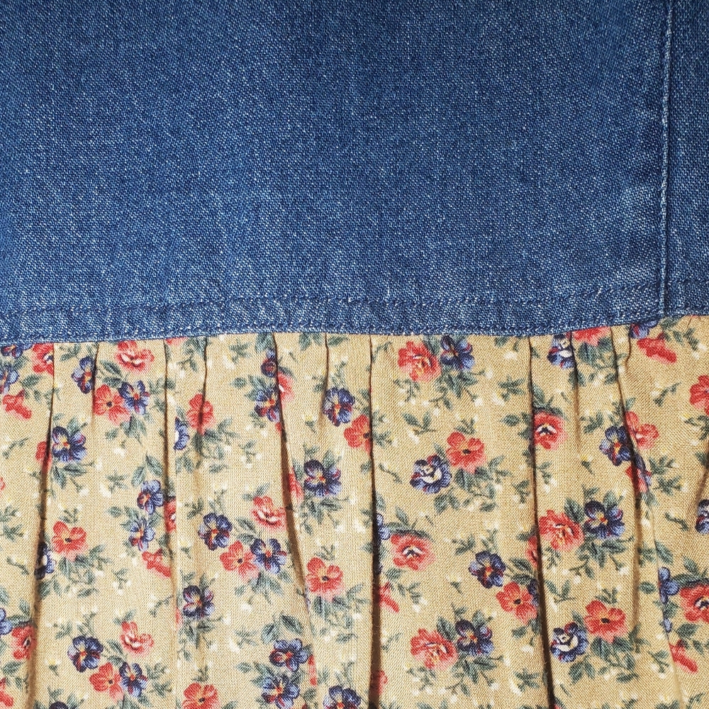 Vintage 90s Erika Studio Cottagecore Floral Dress - Picture 4 of 9